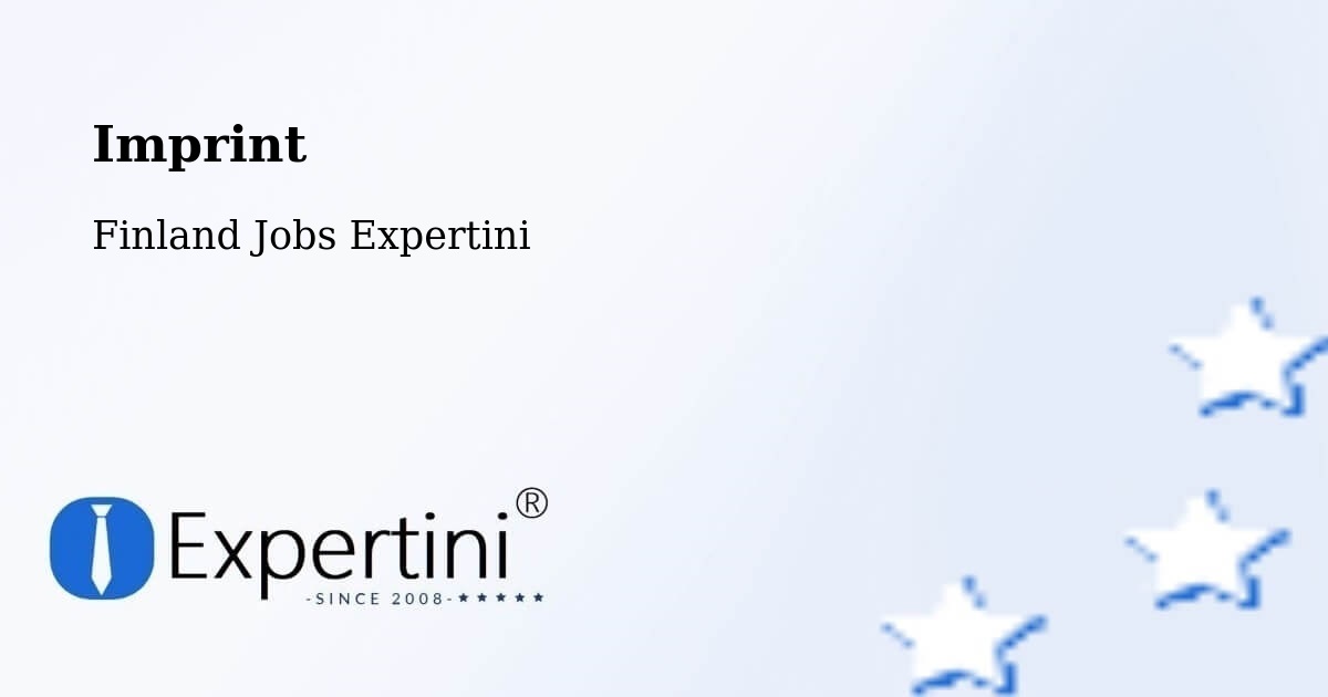 Imprint – Kotka - Finland Jobs Expertini